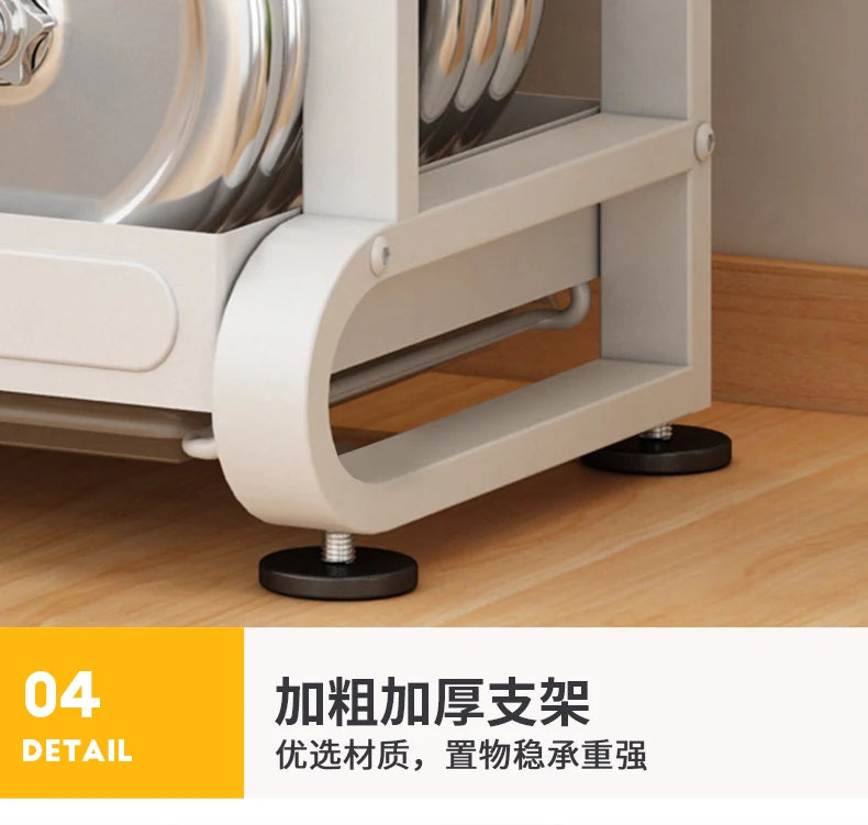 Kitchen Dish Storage Rack, External Hook Plate Organizer, Multi-Function Home Plate Holder, Compact Dish Organizer