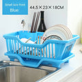Dish Drying Rack Kitchen Utensils Drainer Rack with Drain Board Countertop Dinnerware Plates Bowls Chopsticks Spoons Organizer