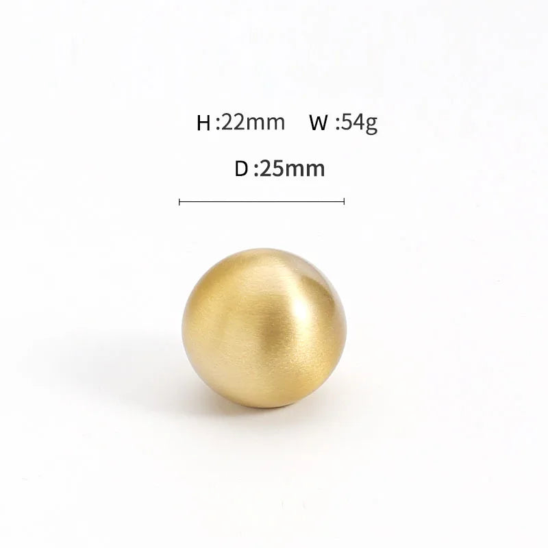Brass Round Ball Furniture Handles Drawer Knobs Cabinet Gloden Wardrobe Door Pulls  Modern Minimalist Bathroom cabinet