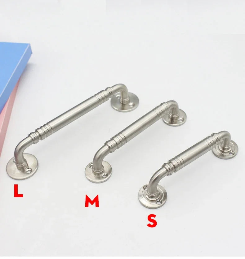 Stainless Steel Door Handles for Interior Doors Bedroom Kitchen Door Pulls Fire-proof Door Handle Cabinet Handle Hardware