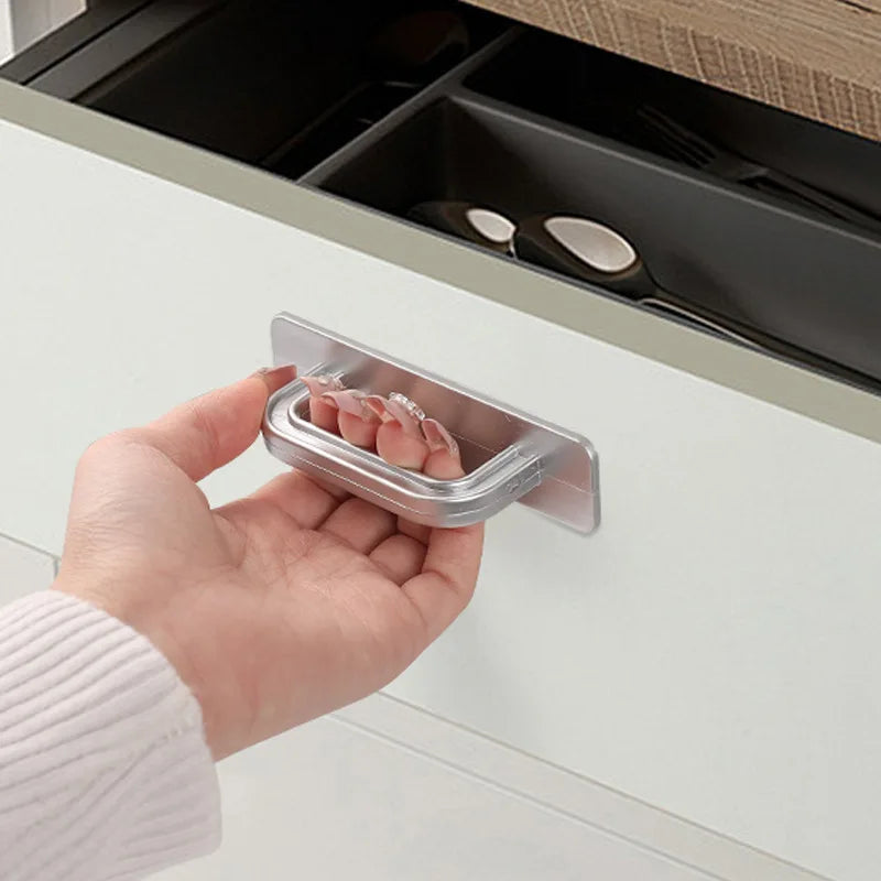 Simple Cabinet Pulls Self-Adhesive Handles Door Handles For Easy Grip Space Saving Home Improvement