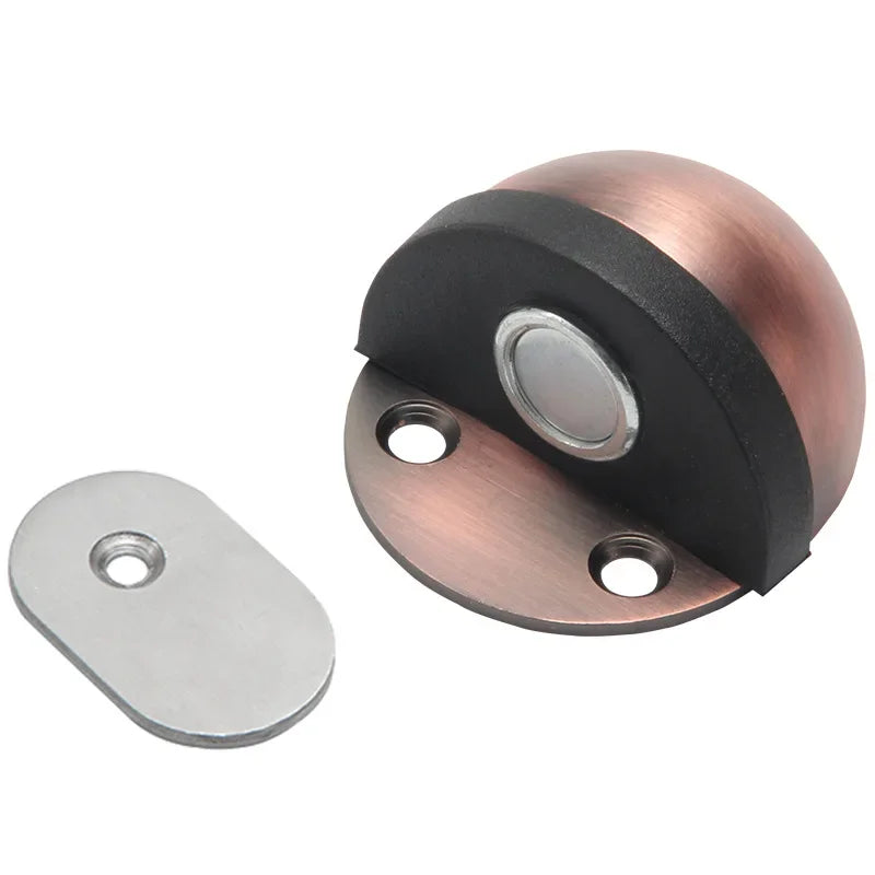 Stainless Steel Magnetic Door Stopper, Heavy Duty Hidden Door Stop, Wall Mount Door Holder, Home Improvement Furniture Hardware