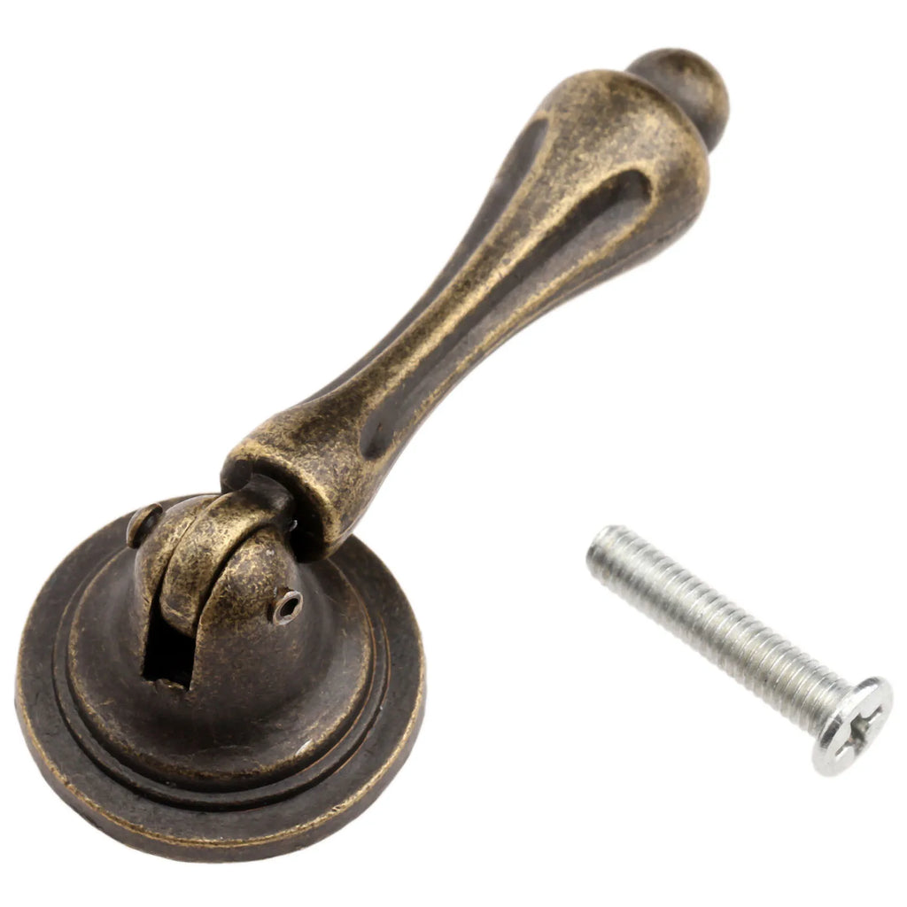 1set Iron Handle Pull Knob Antique Bronze Brass 62x24mm Door Cabinet Metal Knobs Dresser Cupboard Wardrobe Furniture Hardware