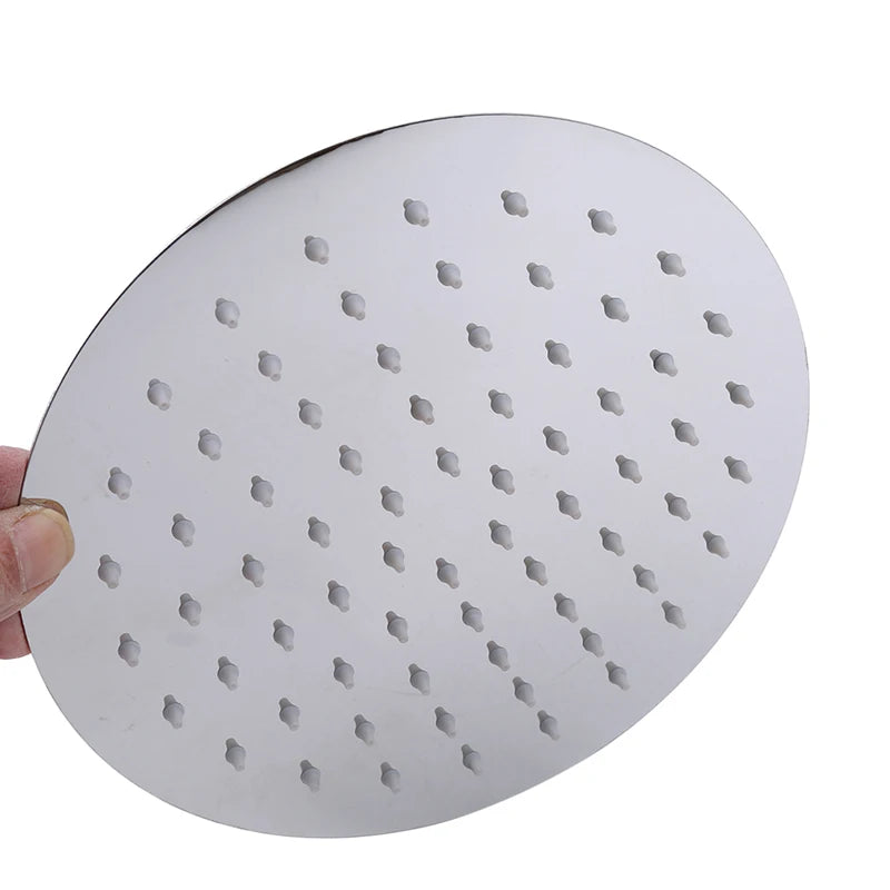 6/8/10 Inch Ultra-thin Waterfall Shower Heads Stainless Steel High Quality Square Round Portable Practical Rainfall Shower Head