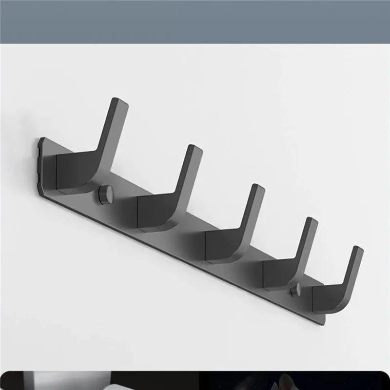 Wall Mounted Gray Towel Hanger Clothes Hat Hook Row Vintage Robe Hook Bathroom Robe Hook Bath Hardware Set Kitchen Hanger