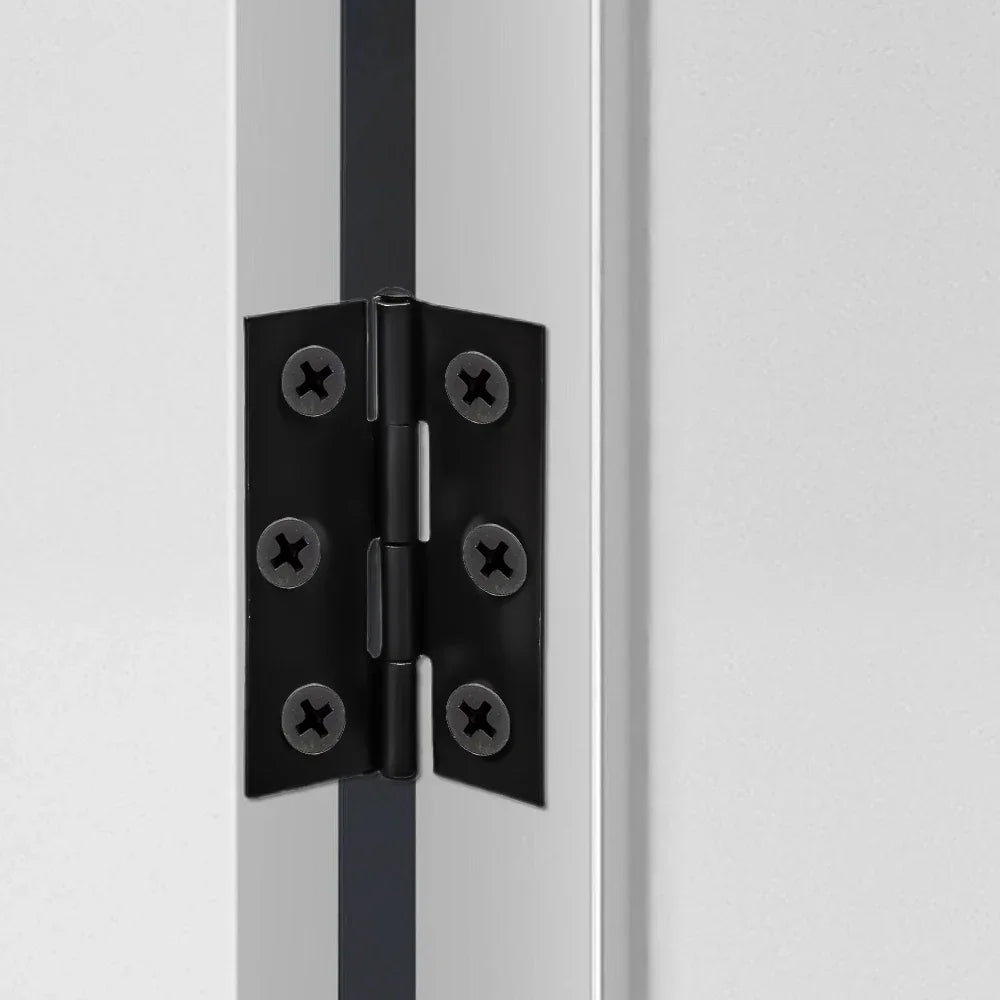 2 Inch Stainless Steel Folding Door Hinges with Screws Cabinet Doors Windows Wooden Box Flat Hinge Home Furniture Hardware