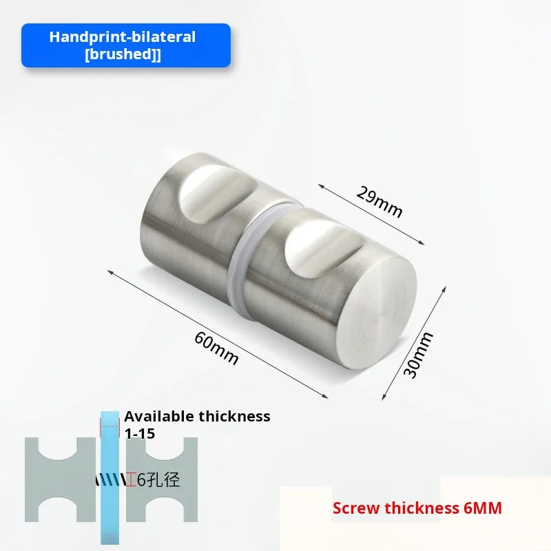 Glass Door Handle Bathroom Door Shower Door Handle Sliding Door Display Cabinet Wine Cabinet Barn Door Single Hole Round Knob