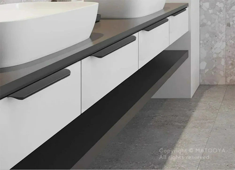 Simple Hidden Cabinet Handles  Kitchen Cupboard Door Pulls Elegance Long Handles Aluminum Alloy  Furniture Handle Hardware