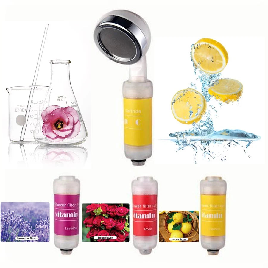 Bathroom Shower Water Filter Nourish Skin Vitamin C Shower head Fragrant Showrhead