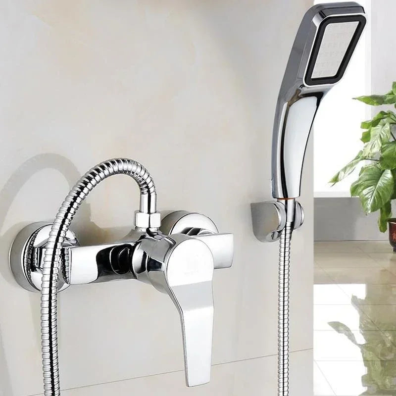 Bathroom Hidden Shower Faucet Household Wall Mounted Shower Faucet Water Heater Cold and Hot Mixed Valve Shower Accessories