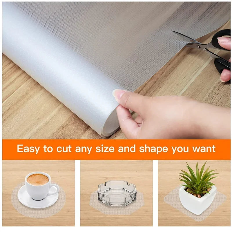 30/45/50/60*150CM Drawer Mat Shelf Cover Liners Non Slip Waterproof Closet Placemat Table Pad Paper Cabinet Mat Oil-proof Liners