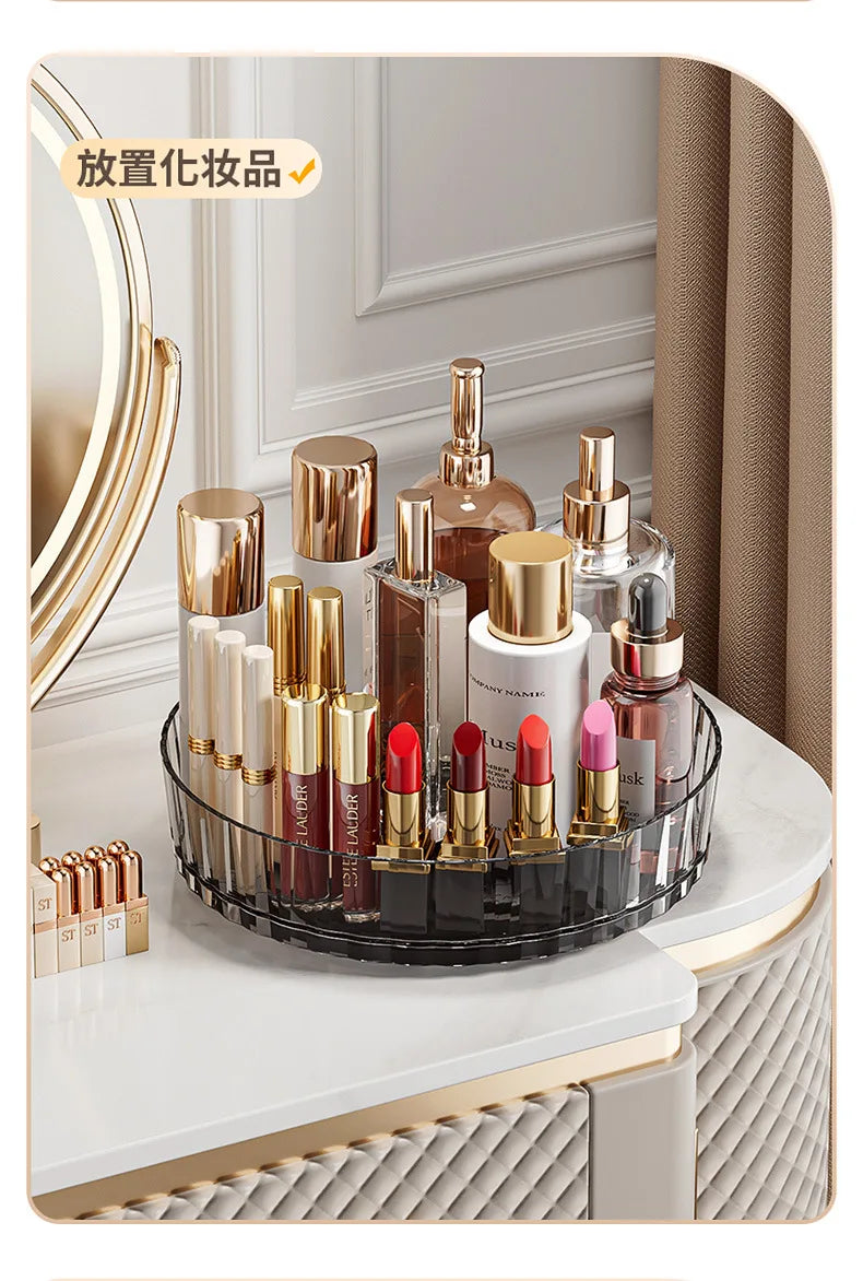 Rotating Spice Rack Organizer - Kitchen Storage for Condiment Bottles & Seasoning Jars | Desktop Storage Solution
