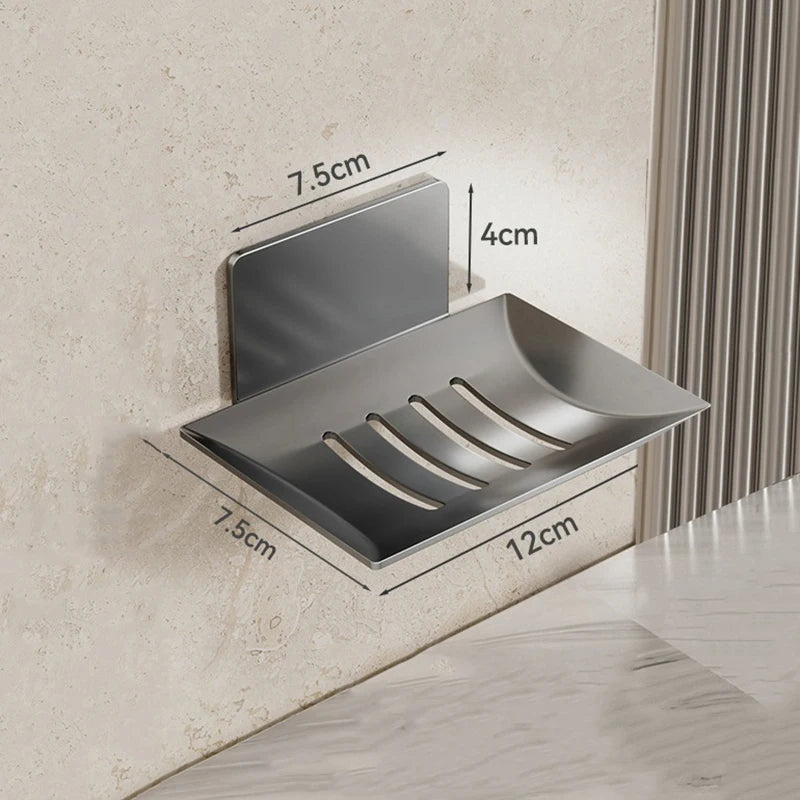 Bathroom Shower Storage Soap Tray Rack Soap Tray Wall Mounted Drainage Soap Tray Box
