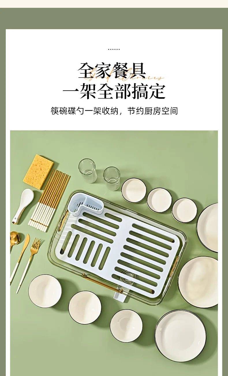 Kitchen Plate Pan Dish Drying Rack Sink Dish Drainer Detachable Rack Organizer Holder for Kitchen Countertop Utensil Holder