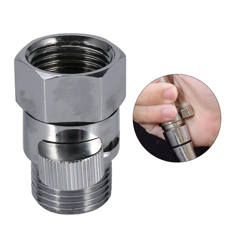 Bathroom Shower  Brass Junction Water Flow Control Valve Straight-through Shut-off Angle Valve Bath Water Tap Accessory