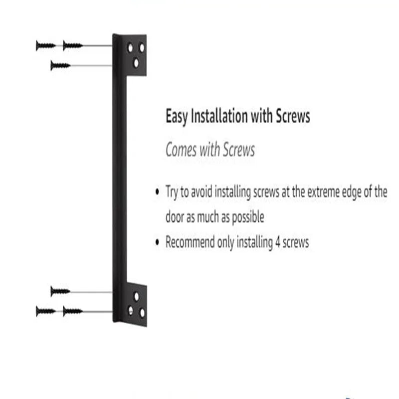Door Latch Guard Plate Outswing Door Security Protector Door Latch Shield Cover to Block Access to The Door Lock/Deadbolt Latch