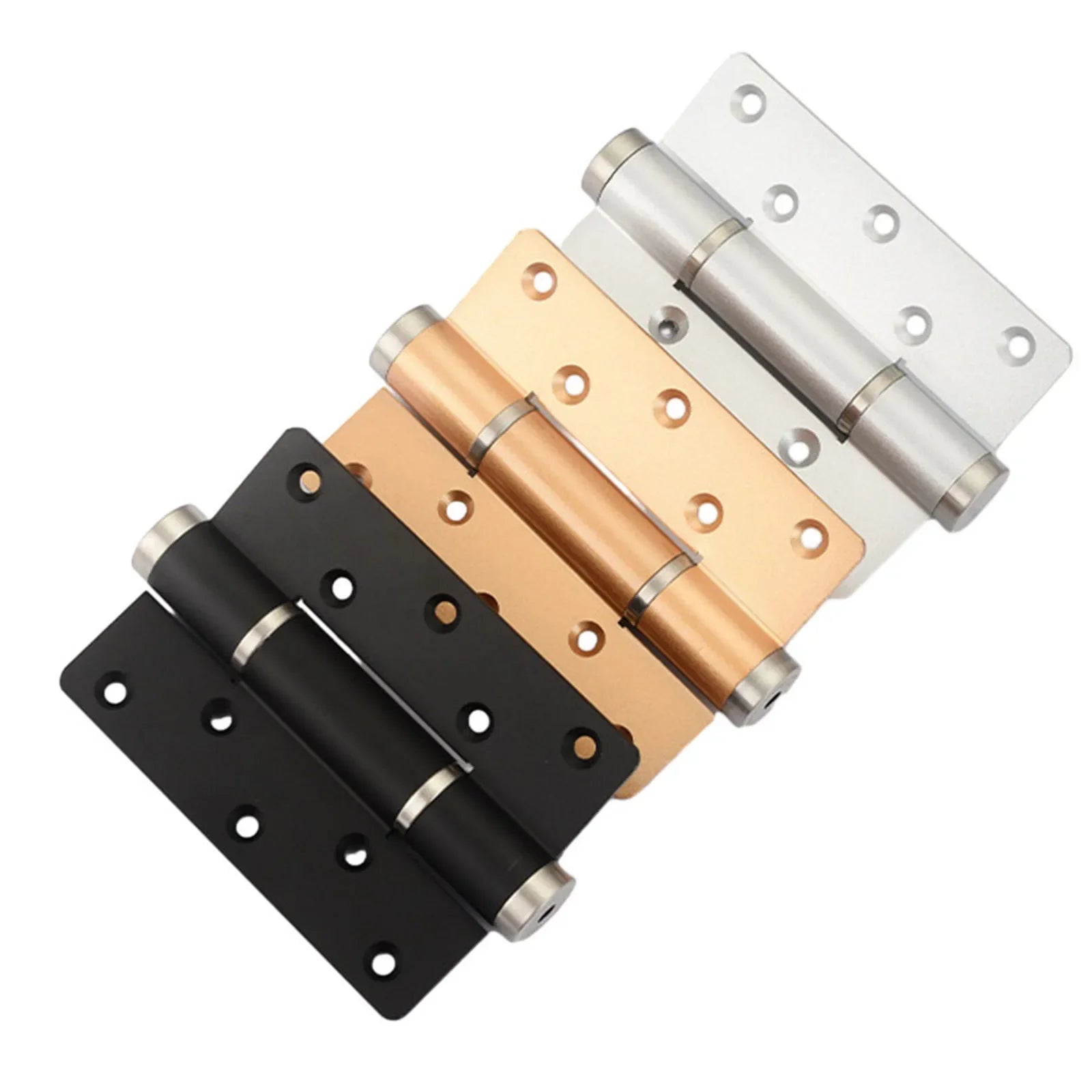2 Pieces Soft Closing Door Hinge Automatic 90° Positioning Hydraulic Door Closer 5 Inch Adjustable Door Closer Hardware