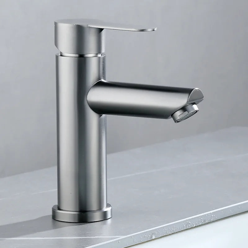 Basin Sink Bathroom Faucet Deck Mounted Hot Cold Water Basin Mixer Taps Matte Black Lavatory Sink Tap Crane
