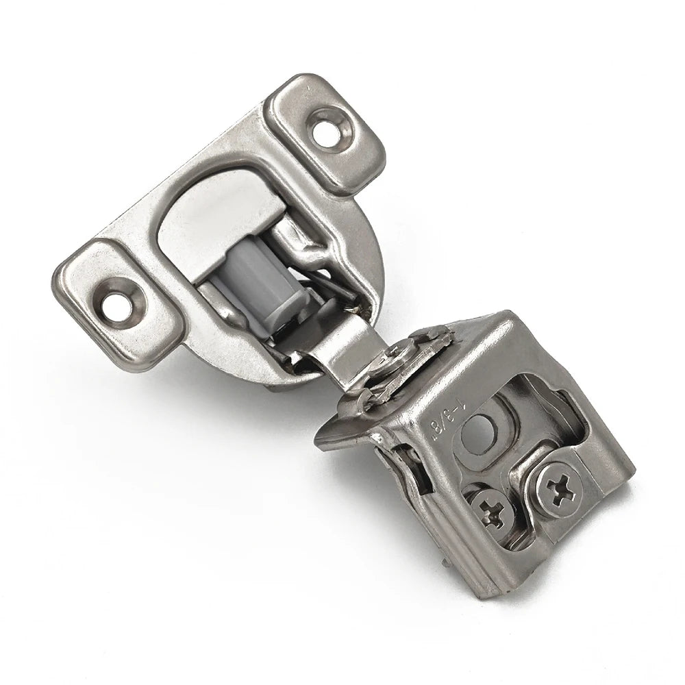 2Pcs Soft Closing Cabinet Hinge Overlay Self Slow Close Door Hinges for Kitchen Cabinets Face Frame Concealed Hinges Door Damper