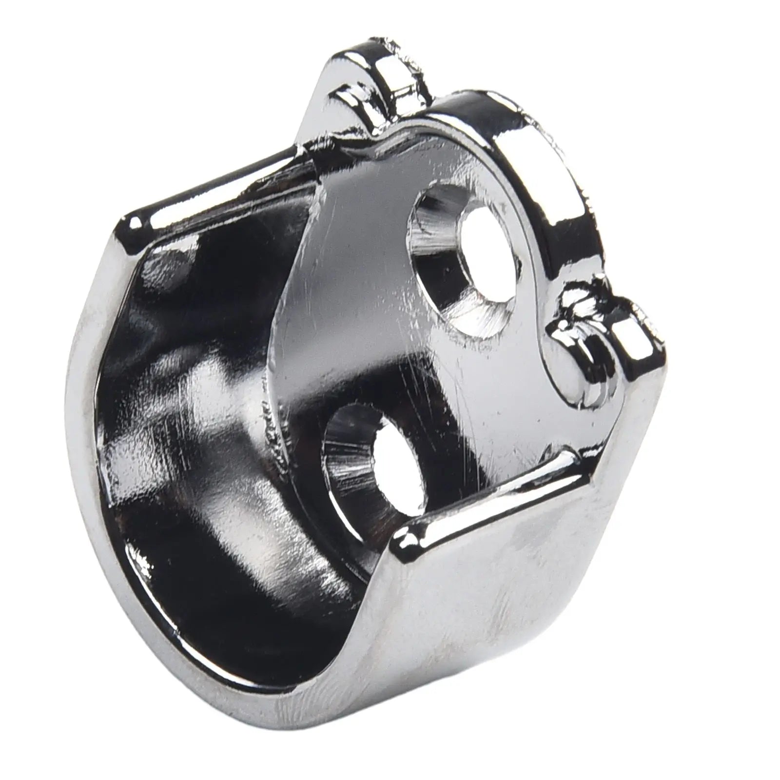Wardrobe Rail Hanger Rod Socket Support Tube Round End Bracket Holder Heavy Duty U Shaped Rod Socket Home Hardware Accessories