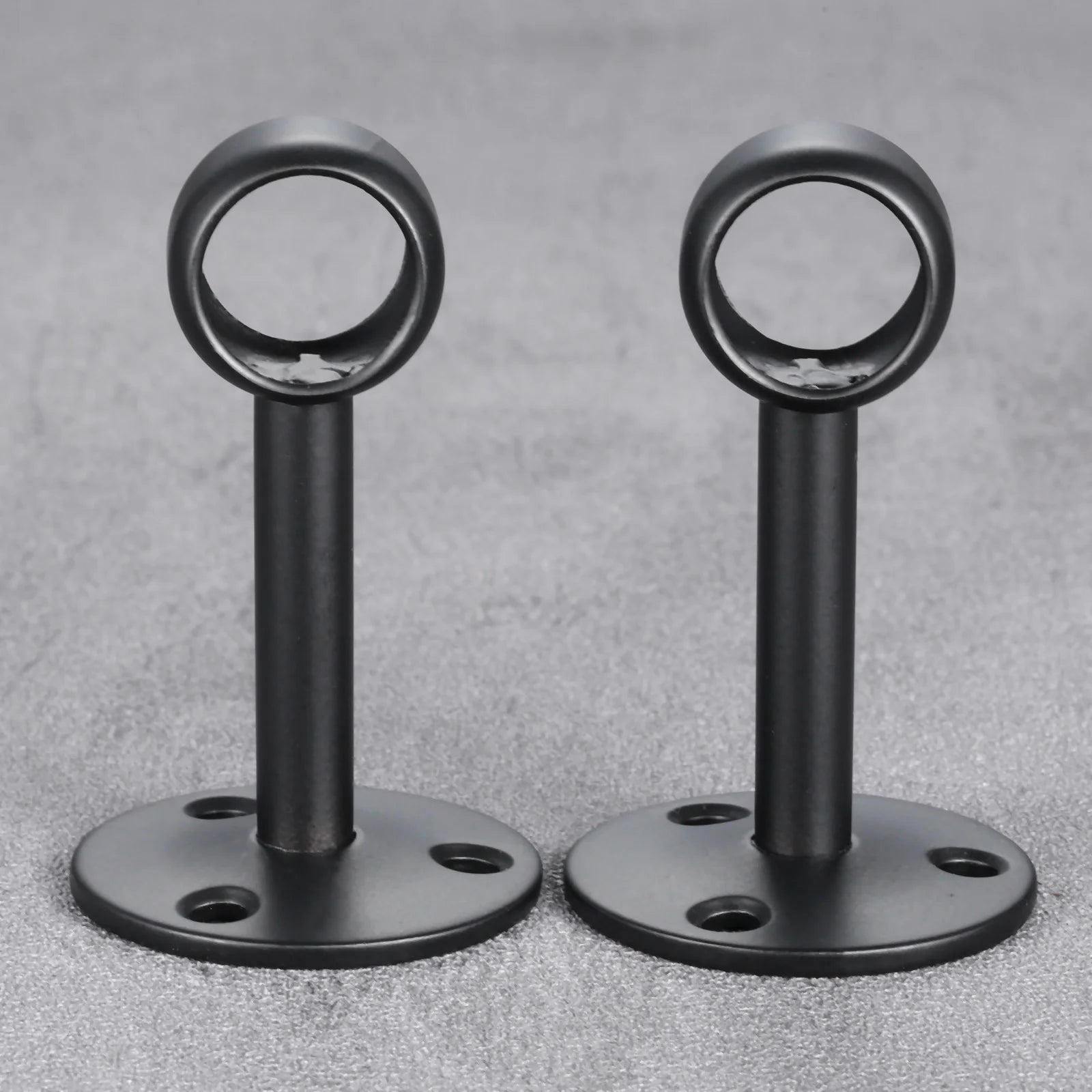 2pcs Flange Rod Holders Wardrobe Hanger Pipe Bracket for Clothes Pole Curtain Rods Ceiling Fixed Support Clamps 16/19/22mm