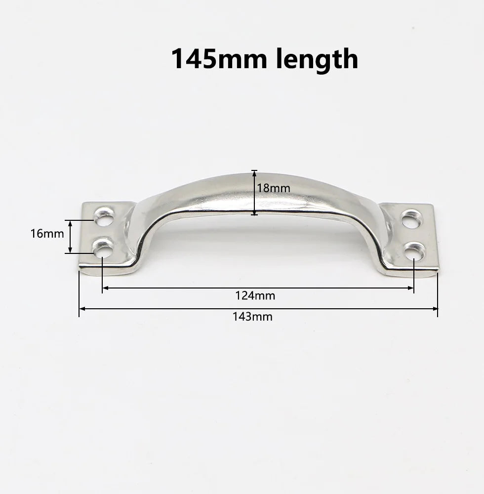 Stainless Steel Handle Arc Luggage Cabinet Drawer Wooden Door Old-fashioned Ordinary Simple