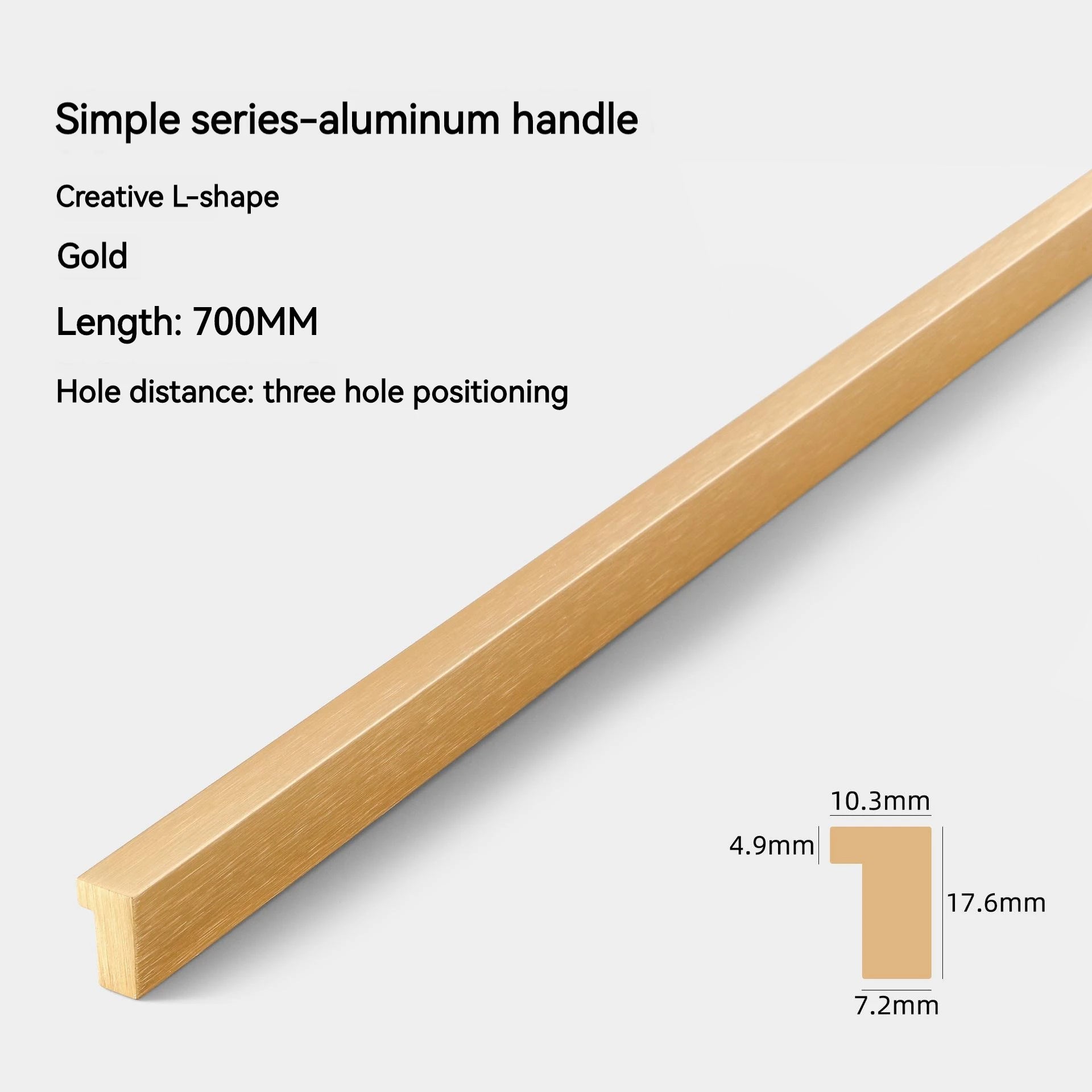 Modern Long Cabinet Door Handles 700-1200mm Brushed Gold Silver T Bar Aluminum Cupboard Pulls Drawer Knob Furniture Hardware