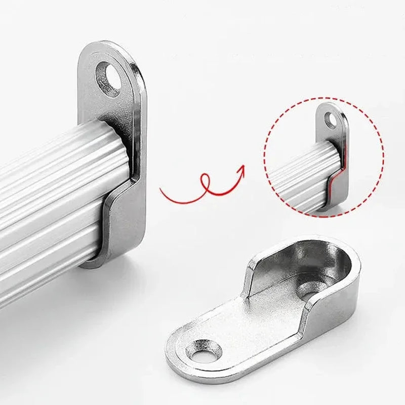 4/8/12pcs Bracket, Hanging clothes rod fixation, wardrobe clothes rail bracket slot, Used for wardrobes, hardware accessories
