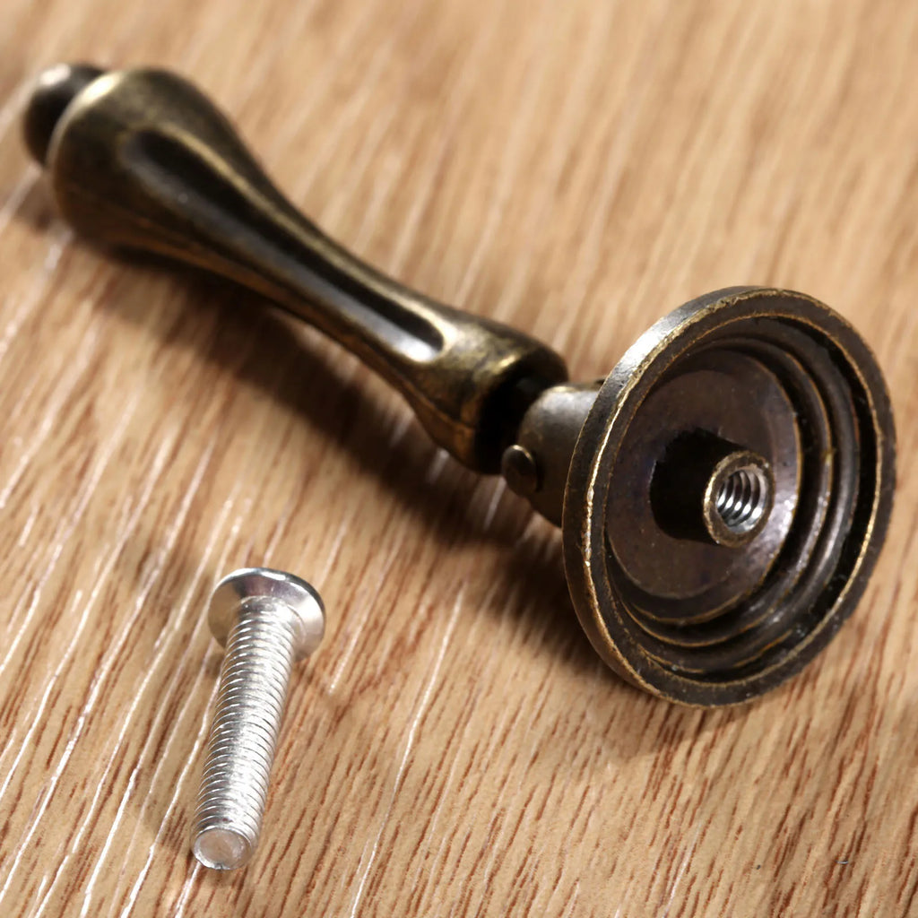 1set Iron Handle Pull Knob Antique Bronze Brass 62x24mm Door Cabinet Metal Knobs Dresser Cupboard Wardrobe Furniture Hardware