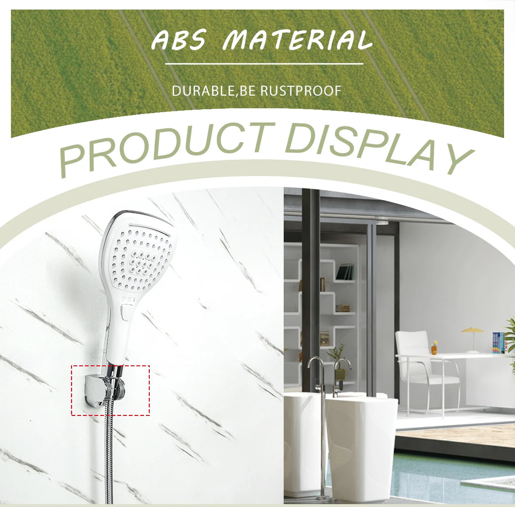 Bathroom Accessories ABS Adjustable Handheld Shower Bracket Wall Mount Chrome/Brushed Gold/White/Rose Gold/Grey/Matte Black