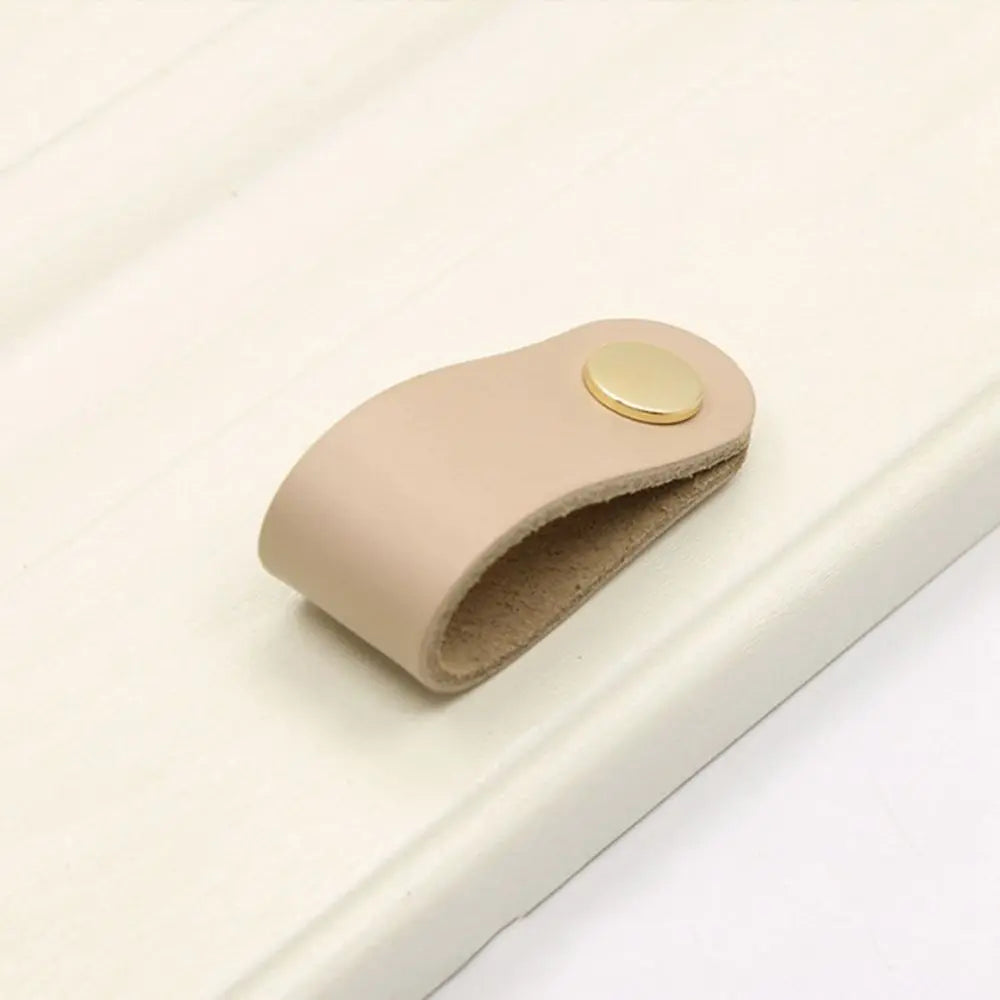 Children's Furniture Hardware Kitchen Wardrobe Cabinet Environmentally Drawer Handle Door Pulls Furniture Knobs Leather Handle