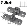 1/5x Alloy Right Angle Door Lock 90 180 Degree Gate Lock Sliding Door Latch Window Drawers Cabinet Gate Buckles Home Hardware