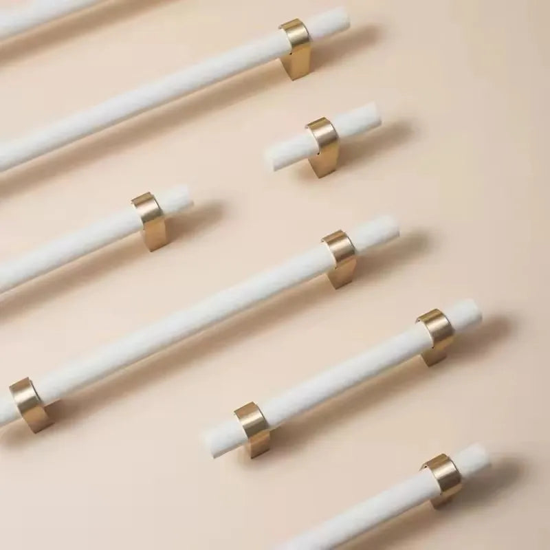 Wooden Cabinet Handles Pink White Drawer T Bar Knobs For Children's Room Brass Bookcase Wardrobe Pulls Modern Furniture Hardware