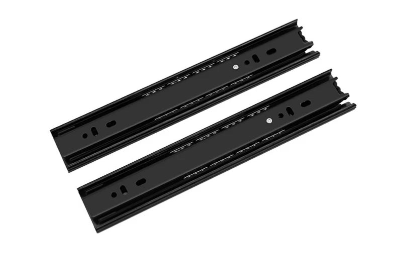 1 pair Drawer guide rail three-section slide rail cabinet thickened mute ball side-mounted 3-section track wholesale
