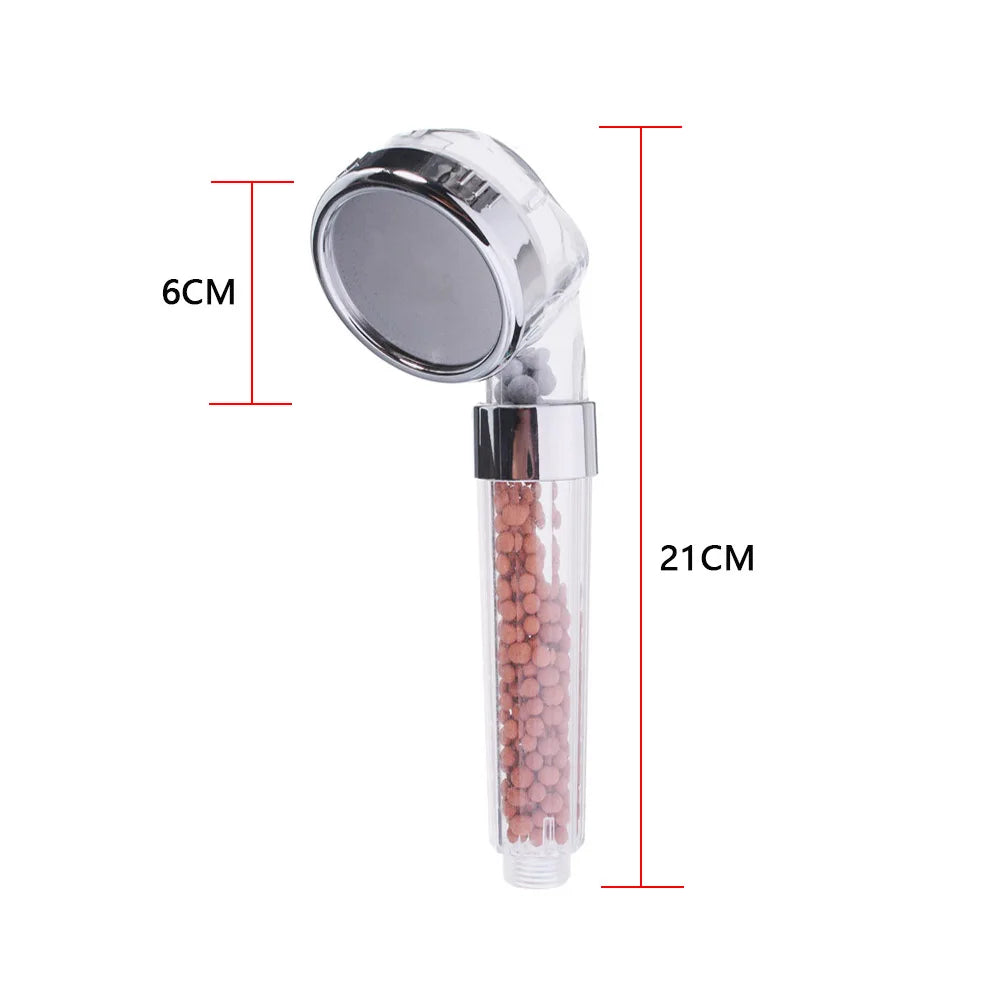 Bathroom Water Therapy Shower Negative Ion SPA Shower Head Water Saving Rainfall Shower Filter Head High Pressure Bath Spray