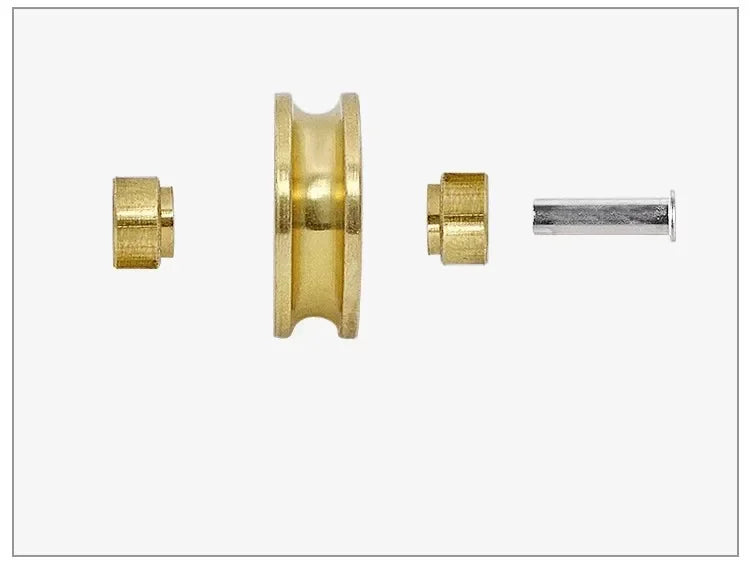 2 pieces of stainless steel sliding door groove silent pulley barn door and window roller furniture hardware accessories