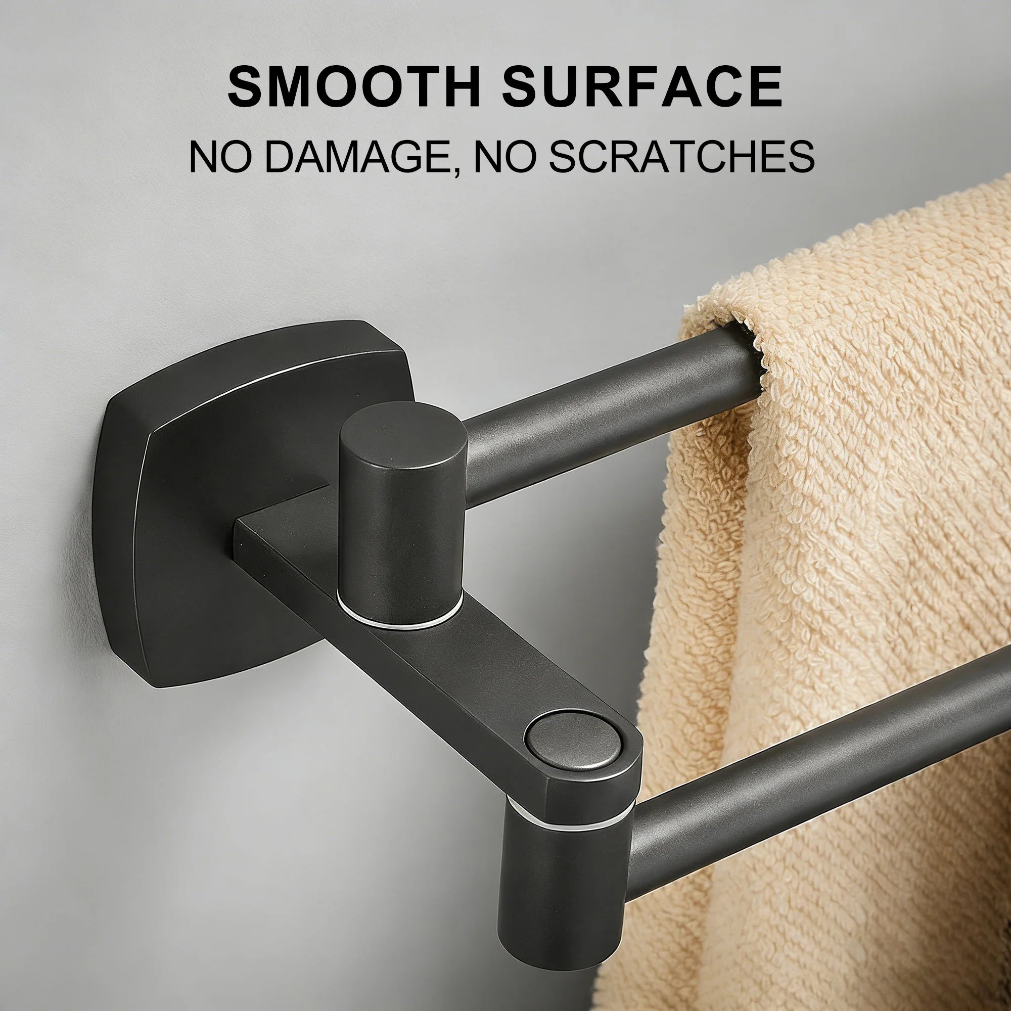 Bathroom towel bar, folding towel rack