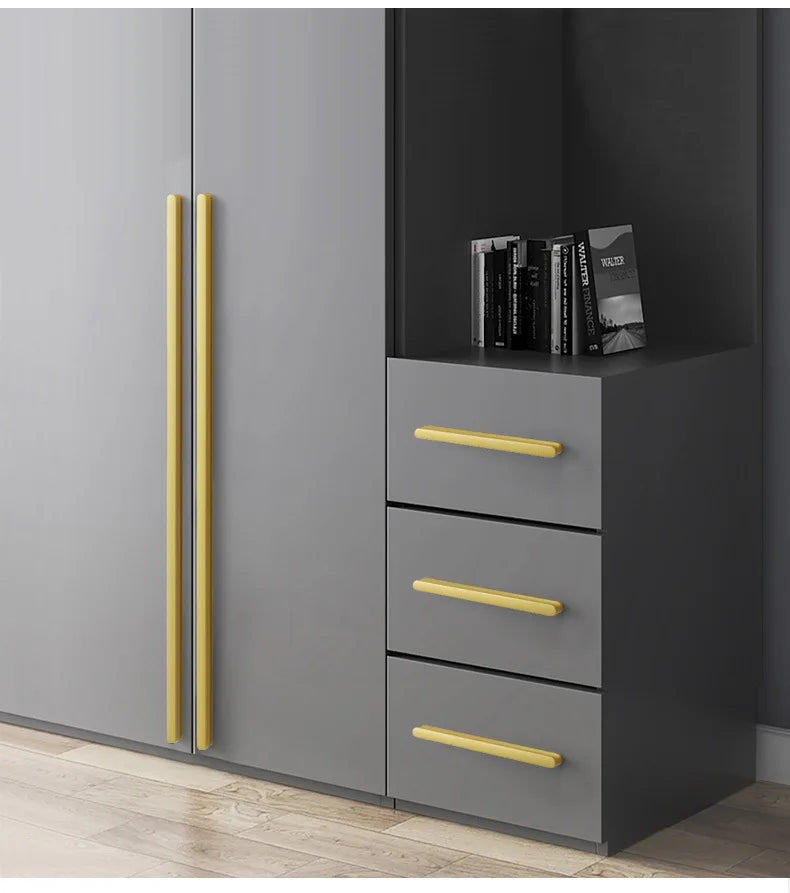 Modern Long Cabinet Handles Hidden-style Aluminum alloy Wardrobe Drawer Handle 800mm 1000mm Furniture Pulls