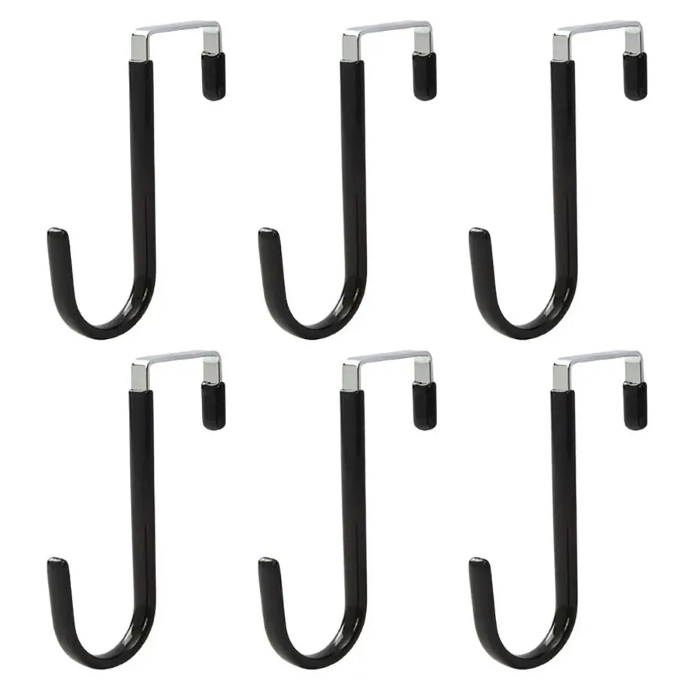 Towel Coats Hangers Nonstick Non-punching Over The Door Hooks Rubber Prevent Scratches Hanging Organizer Clothes Storage Holder