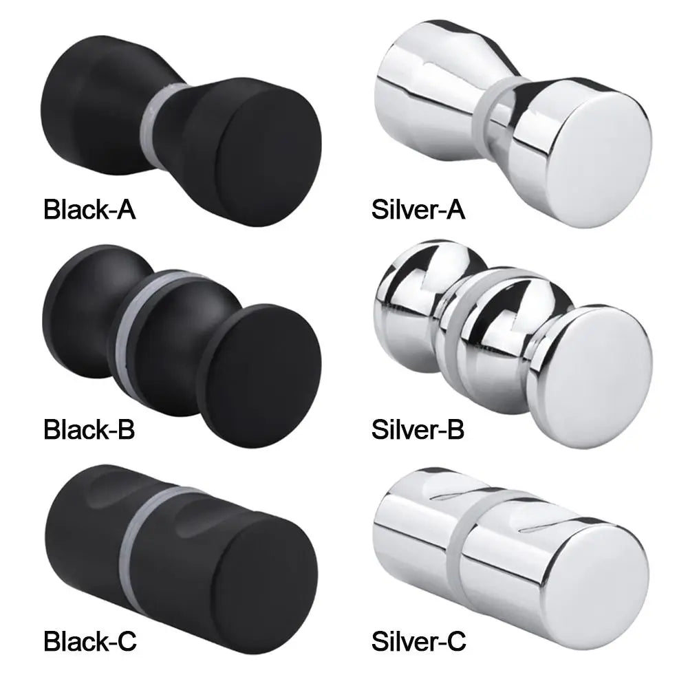 Durable Kitchen Hardware Bathroom Glass Door Knob Wardrobe Pulls Shower Door Handle Cabinet Handle