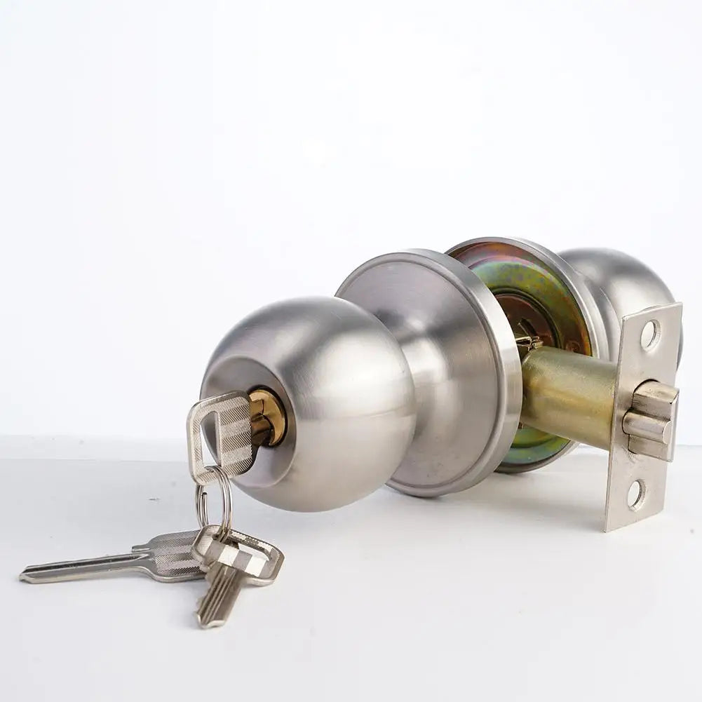 Universal Door Handle Knobs Bathroom Entrance Locks Accessories Bedroom Living Room Lock With Keys Door Lock