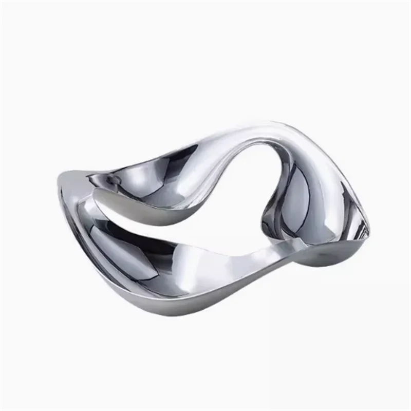 Stainless Steel Serving Tray Snack Bowls Candy Dish Dessert Plates for Aperitifs Condiments Home Decoration Gifts