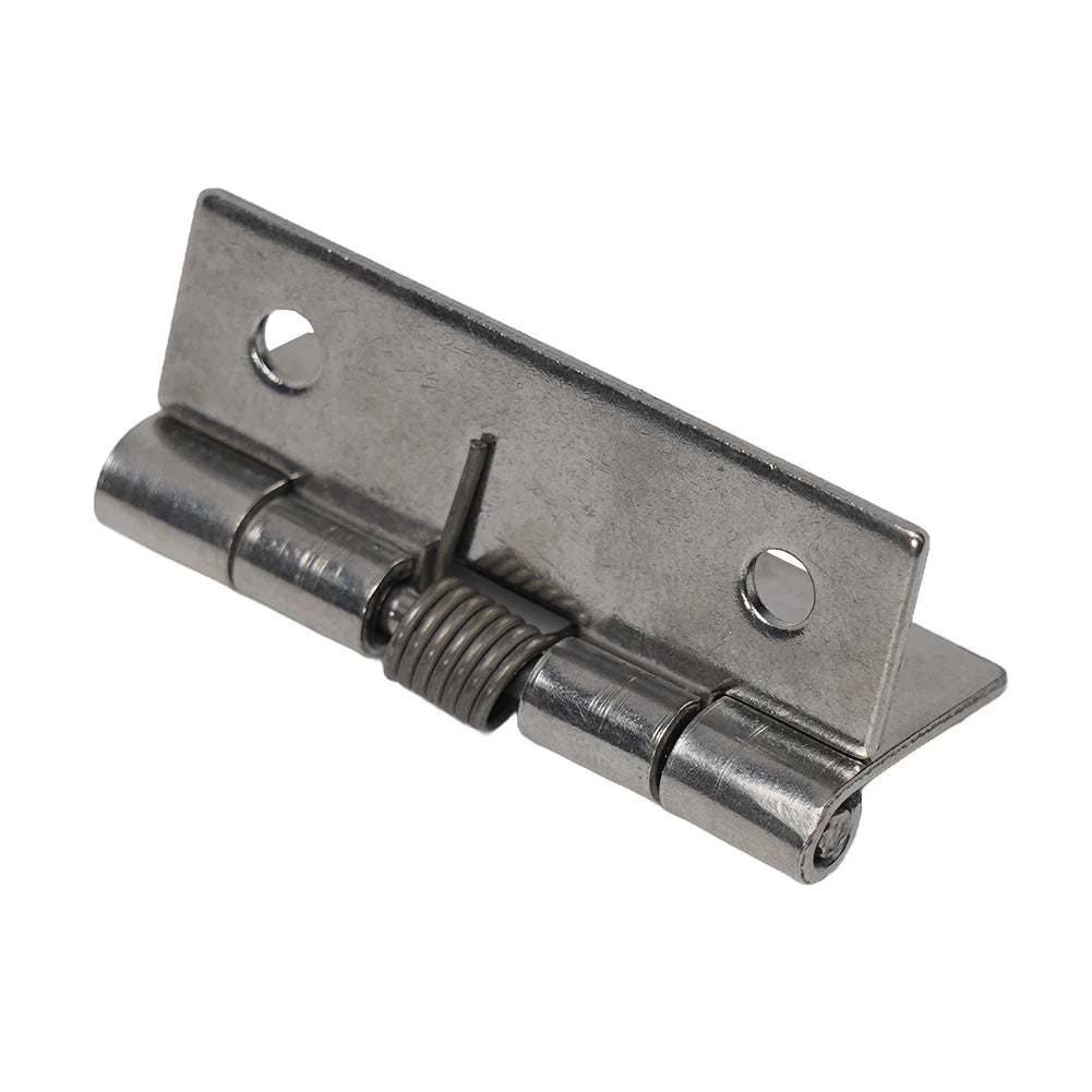 2pcs 1/1.5/2/3Inch Silver Spring Door Hinge Stainless Steel Self Closing Design Windows Cabinets Boxes Household Hardware