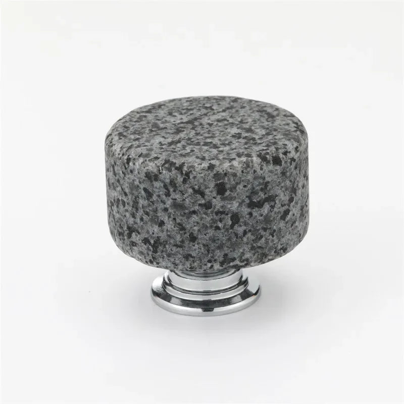 Cylindrical Modern Simple Cabinet Wardrobe Door Handle Drawer Aluminum Alloy Nordic Light Luxury Artificial Marble Handle