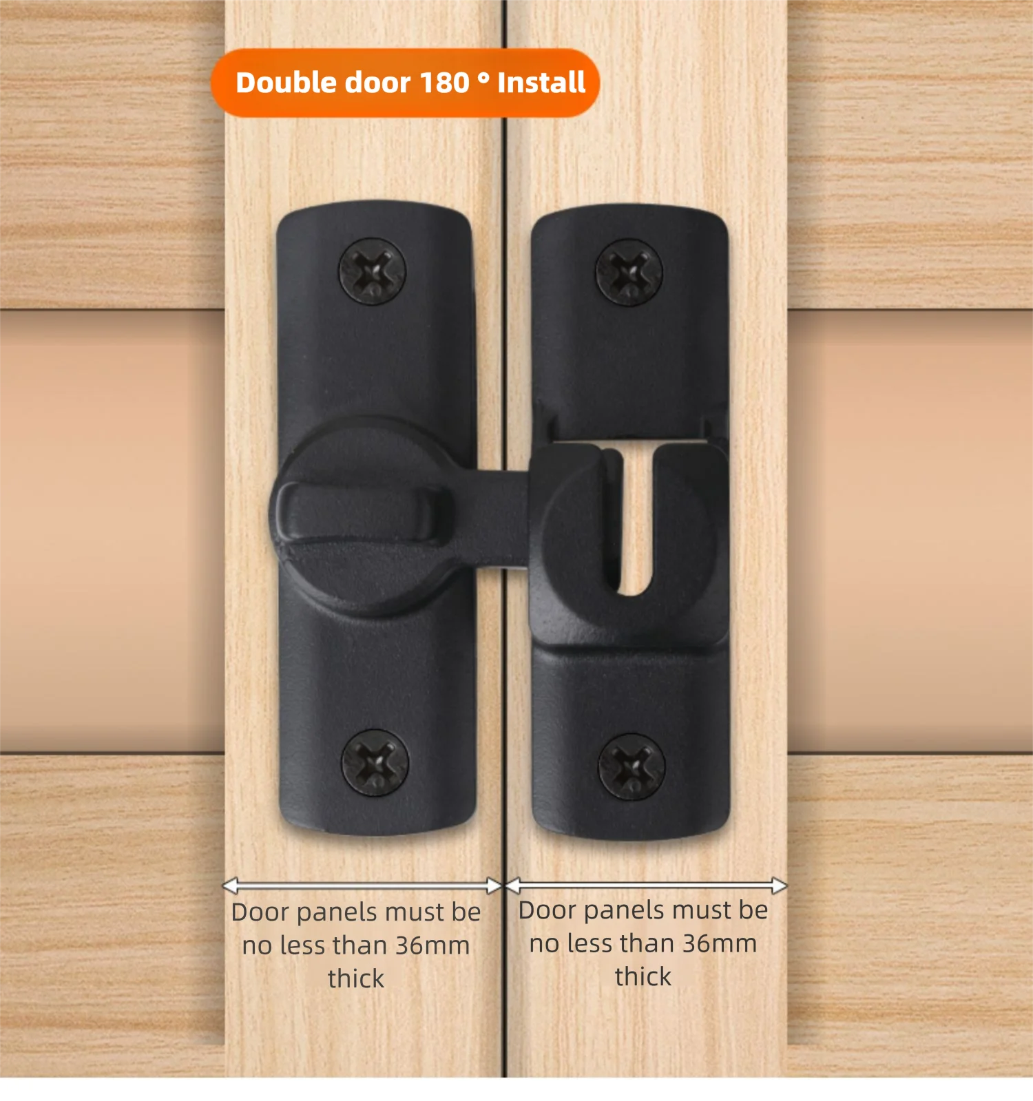 Door Hasp Latch 90/180 Degree Hasp Latches Sliding Door Chain Locks Security Hardware For Window Cabinet Hotel Home
