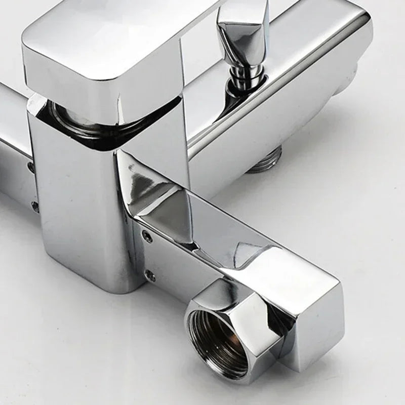 Bathroom Faucets Hot and Cold Shower Tap Wall Mounted  Mixing Valve Single Handle Dual Control Bathtub Faucet Shower Accessories