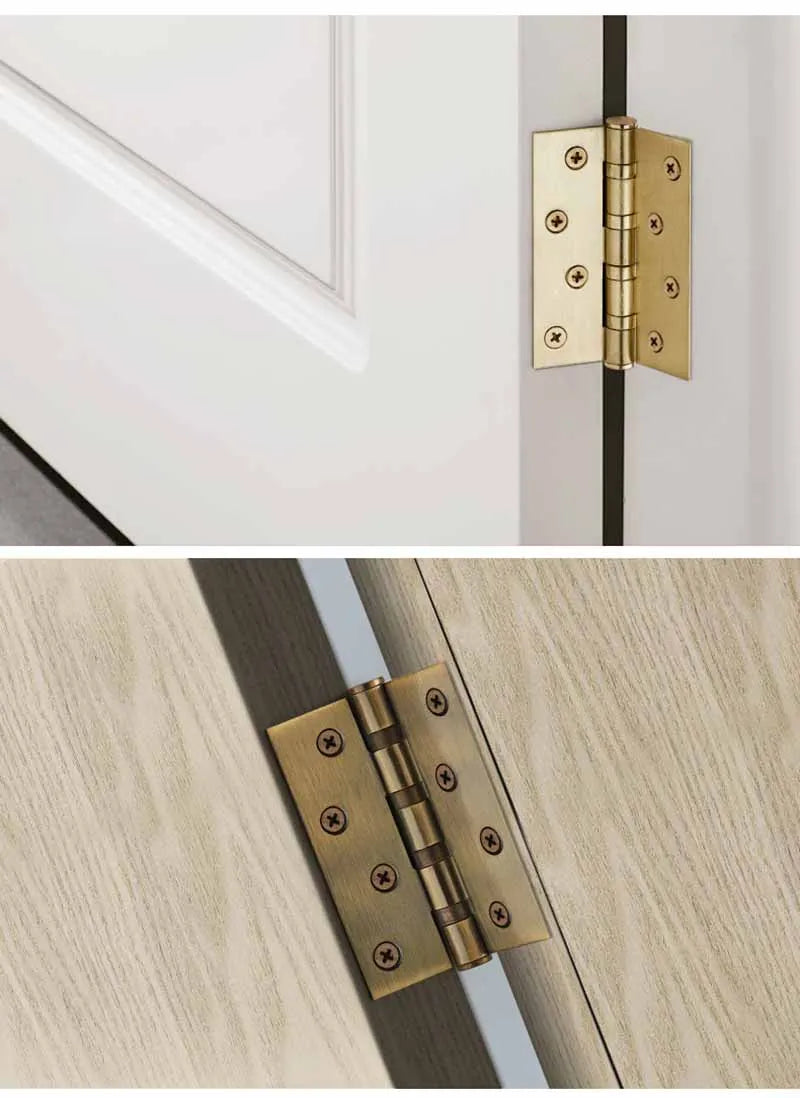 stainless steel Mute Hinge Room Door 4 Inch Bearings Hinges 3mm Thick Heavy Doors Strong Load Bearing Gemel Furniture Hardware