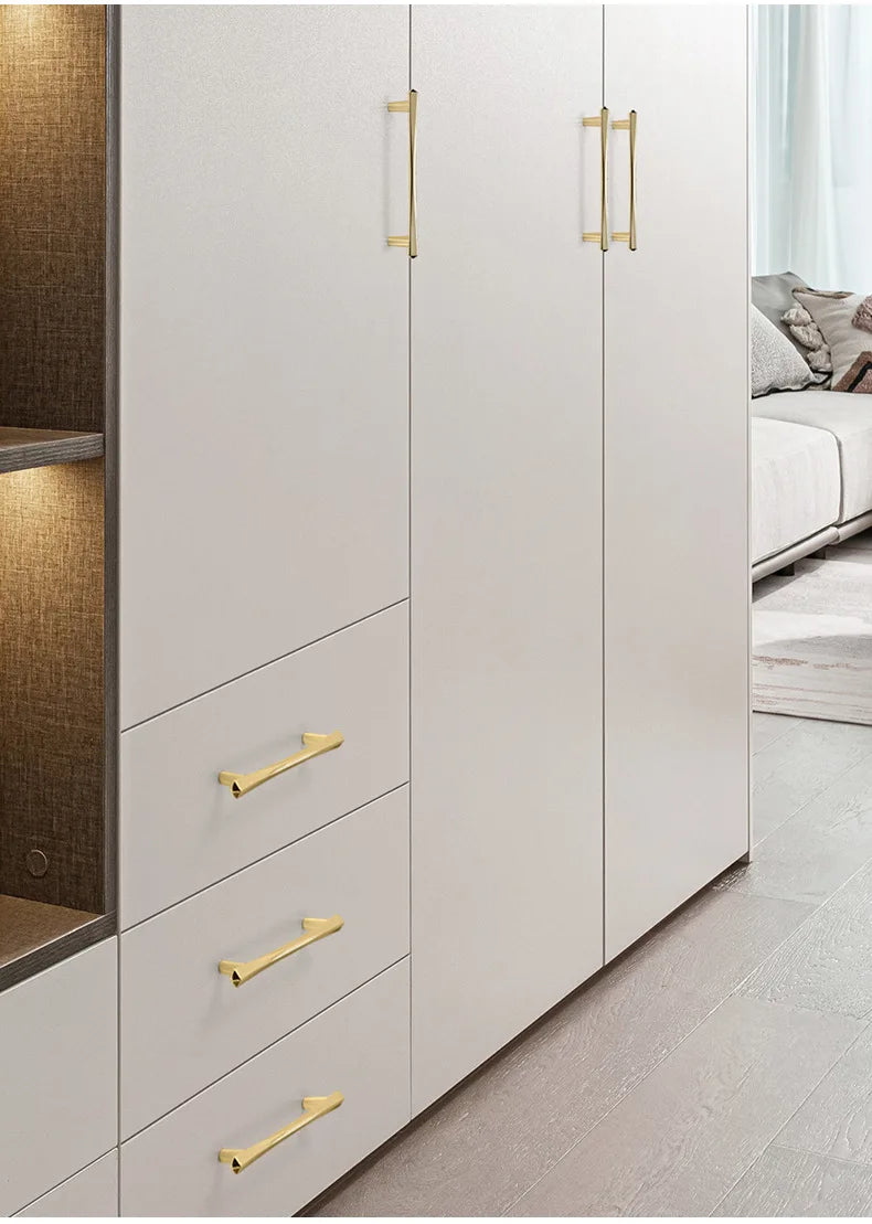 Modern High-end Cabinet Door Handle Cabinet, Kitchen Cabinet, Personalized Light Luxury Fan-shaped Wardrobe, Drawer Handle Knobs