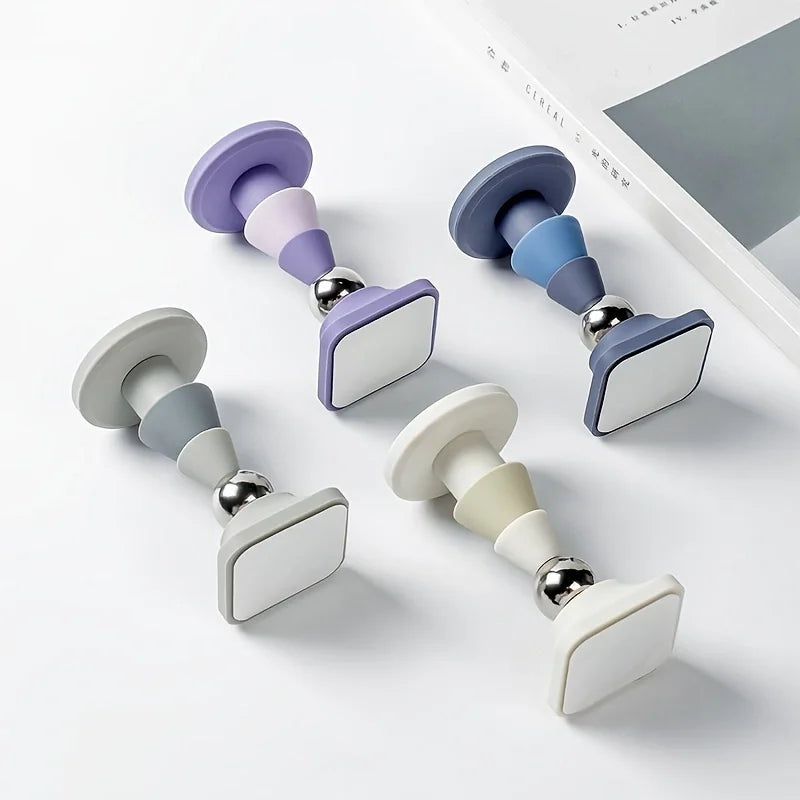 Door stopper without punching holes, anti-collision door fixed, household strong magnetic silent door, ground suction