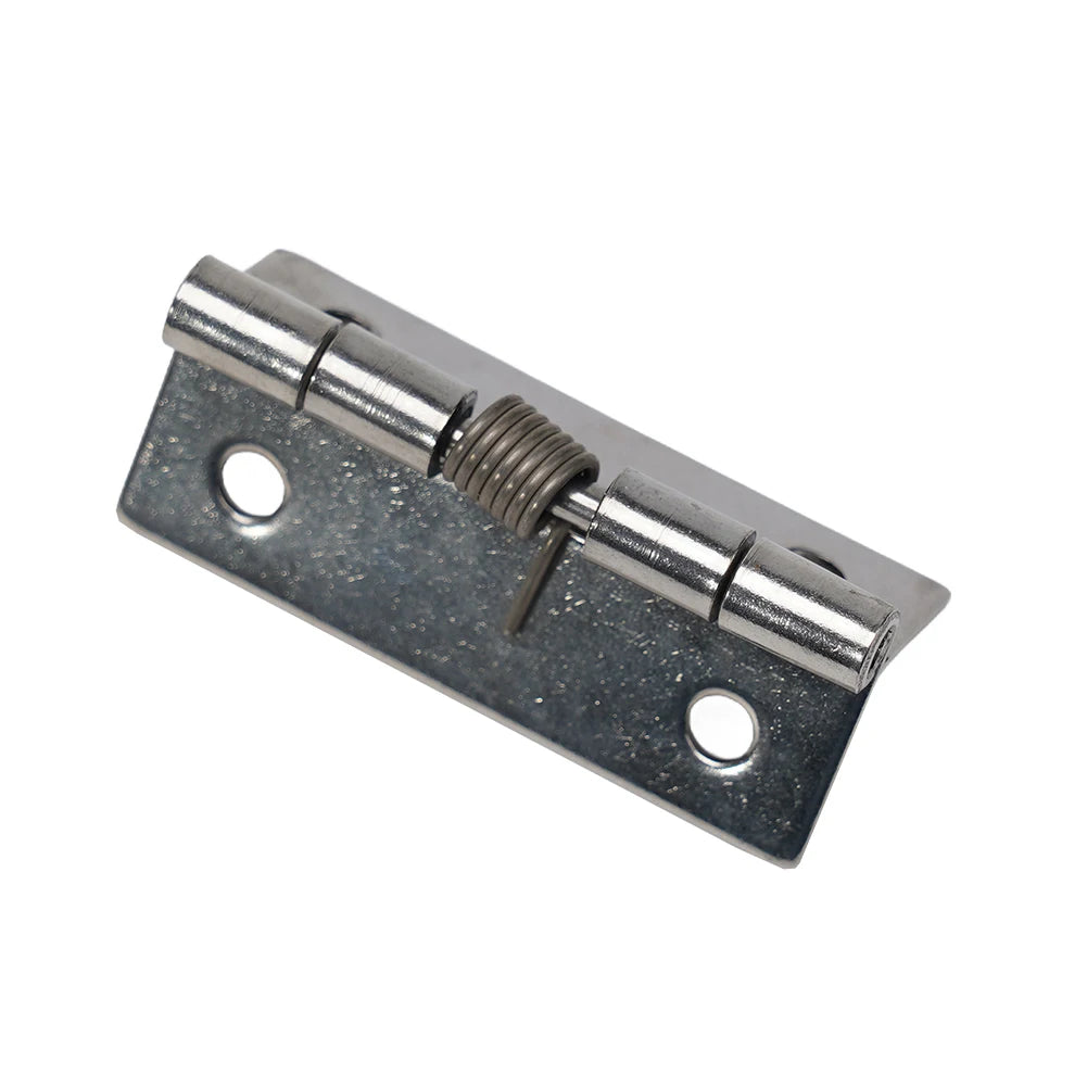 2pcs 1/1.5/2/3Inch Silver Spring Door Hinge Stainless Steel Self Closing Design Windows Cabinets Boxes Household Hardware